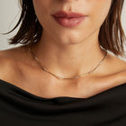 1ct Lab Grown Diamond Triple Bezel Bar Chain Necklace