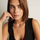 Aurate x Molly Dickson: Classic Black Rhodium Tennis Necklace