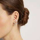 Lab Grown White Sapphire Ear Jacket