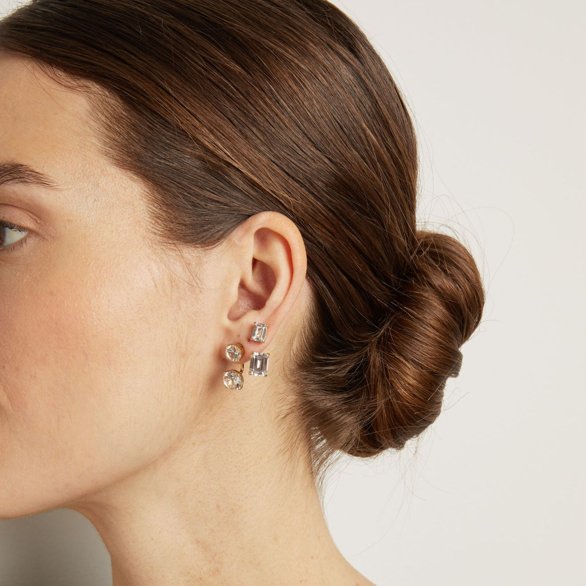 Lab Grown White Sapphire Ear Jacket