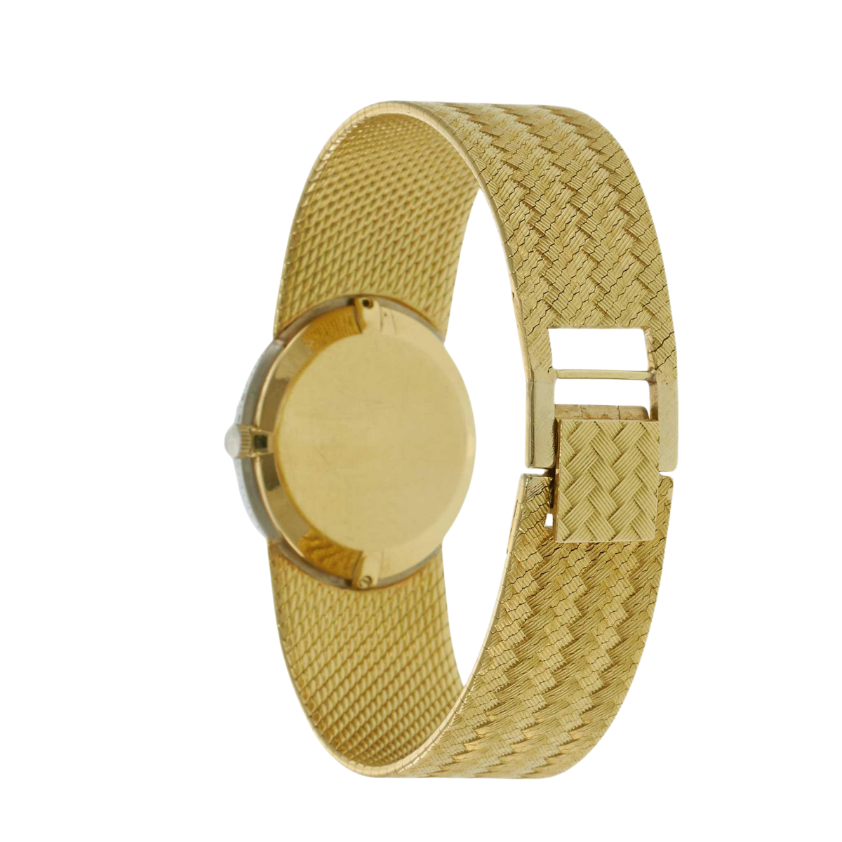 Vintage Piaget Diamond Gold Watch 18k Yellow Gold 6.5in 7in