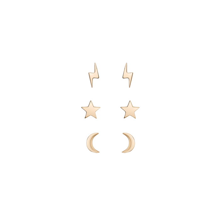 Celestial Stud Earring Set Single Pair First