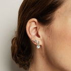 Lab Grown White Sapphire Ear Jacket