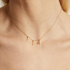 Gold Station Letter Necklace