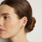 Lab Grown White Sapphire Ear Jacket