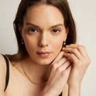 Graduated Ball Drop Earrings