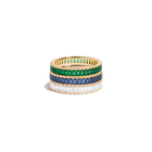 Gemstone Baguette Eternity Ring Stack