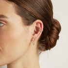 Lab Grown White Sapphire Ear Jacket