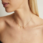 Gold Station Letter Necklace