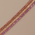 Lab Grown Sunstone Tennis Bracelet
