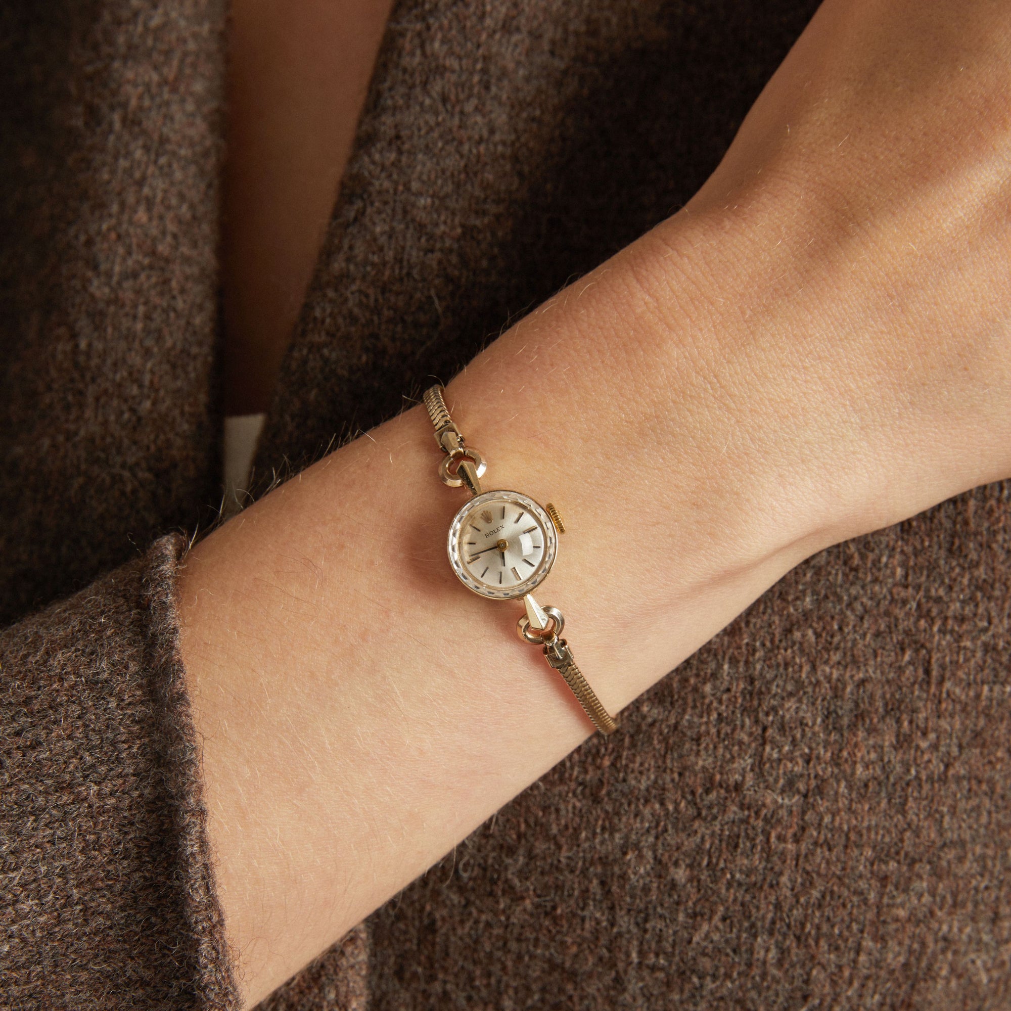 Vintage Rolex Yellow Gold Cocktail Watch