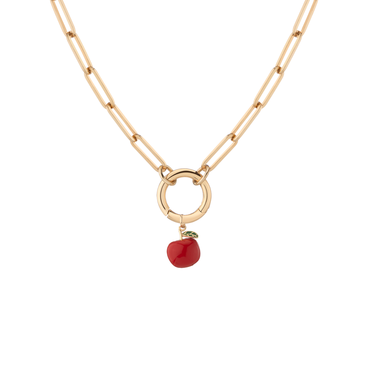 Paperclip - 16in Paperclip - 18in Large Big Apple Charm