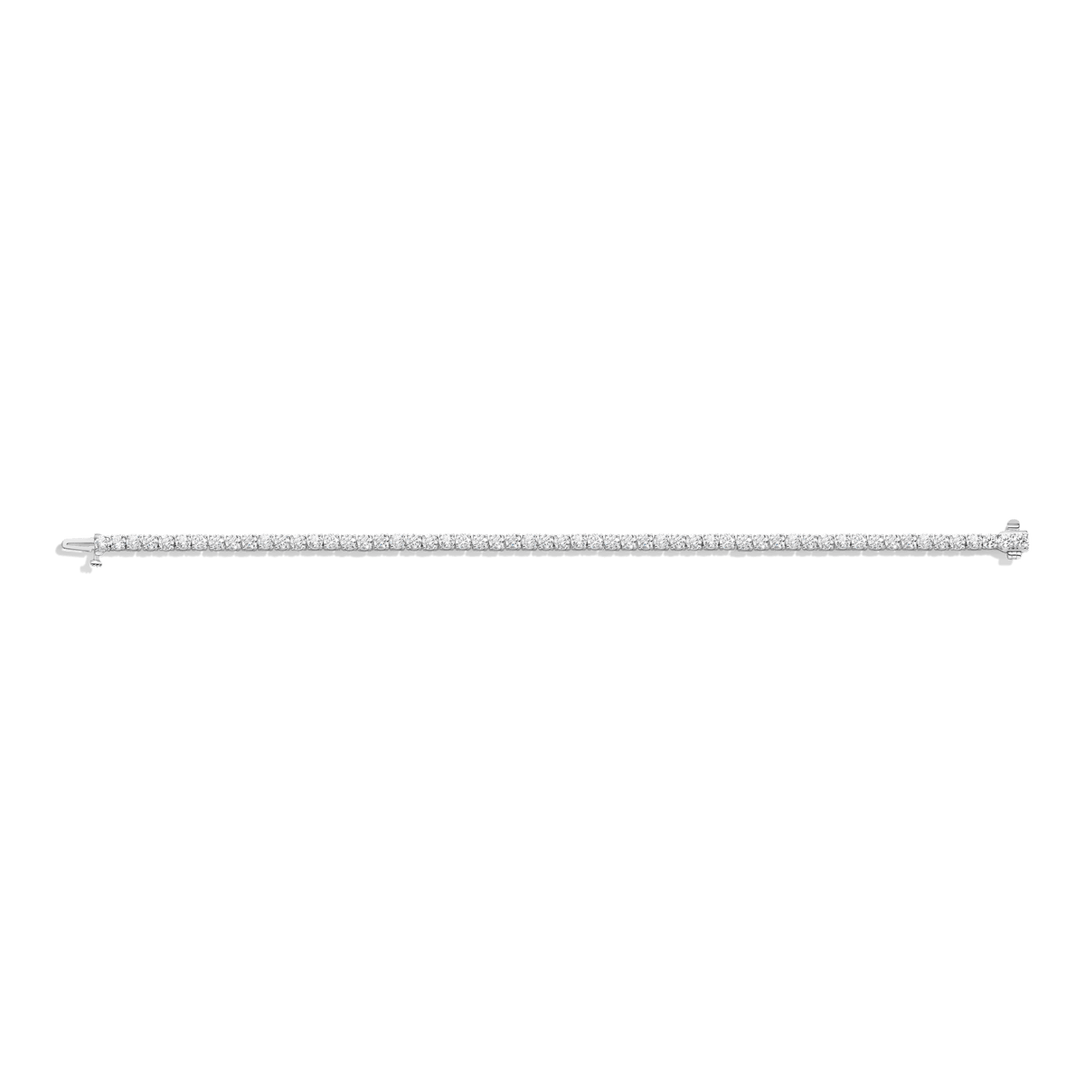 6ct Classic Lab Grown Diamond Tennis Bracelet 14K White Gold 6.5in