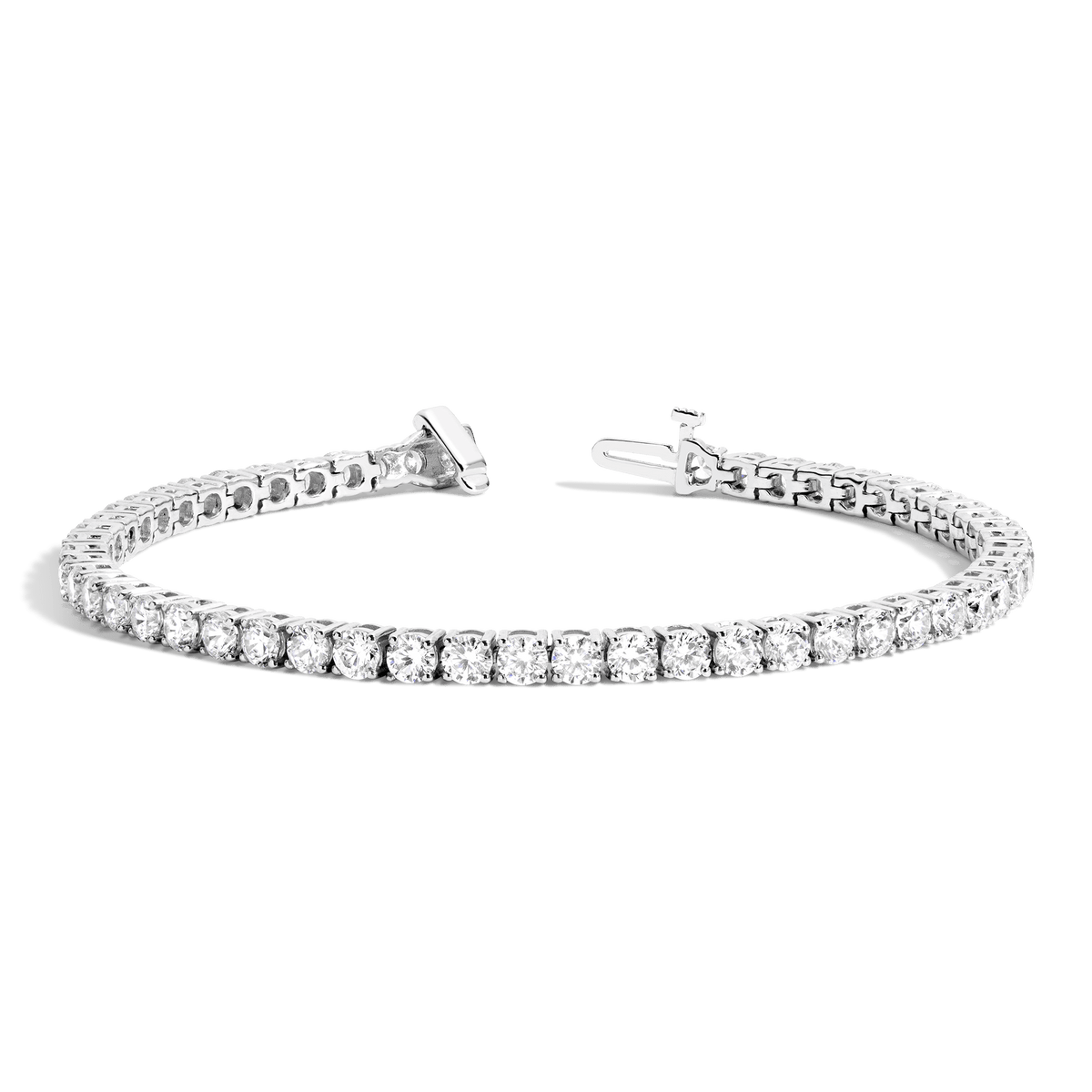 Classic Diamond Tennis Bracelet 14K 18K White Gold 6in 6.5in 7in 7.5in 7ct (5XL)