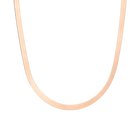 Solid Gold Herringbone Chain Necklace