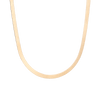 Solid Gold Herringbone Chain Necklace 14k Yellow Gold 5mm First