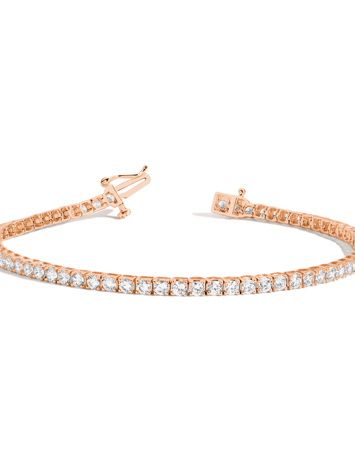 Dazzling Diamond Tennis Bracelet 14K 18K Rose Gold 6in 6.5in 7in 7.5in 3ct (XL) First