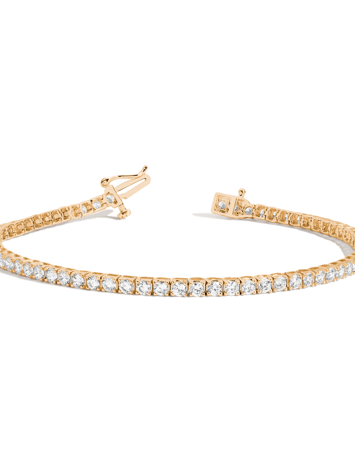 Dazzling Diamond Tennis Bracelet 14K 18K Yellow Gold 6in 6.5in 7in 7.5in 3ct (XL) First