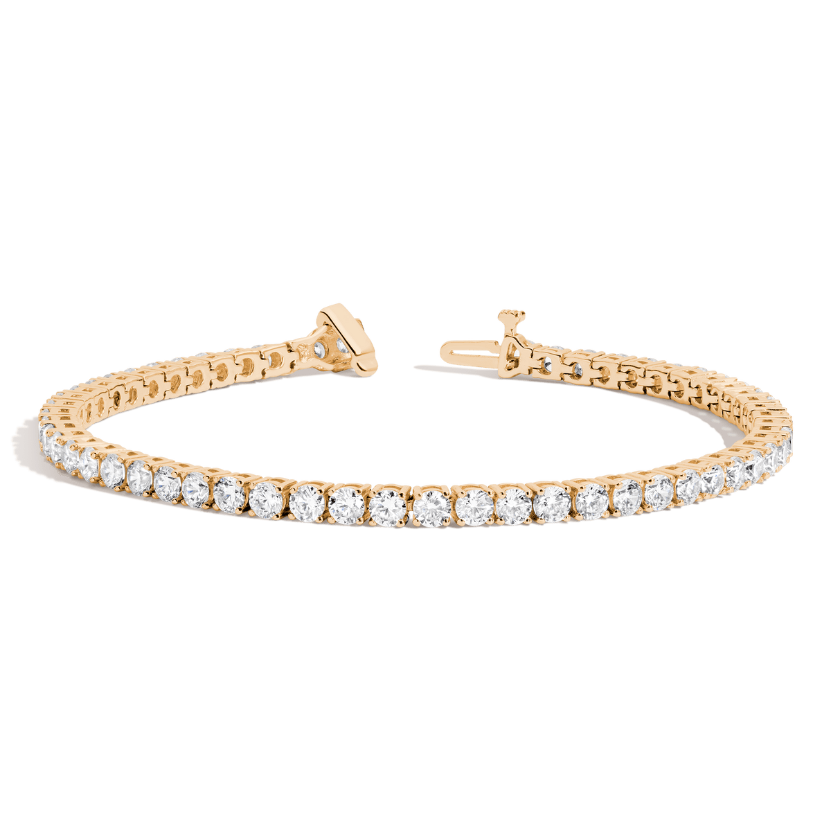 Classic Diamond Tennis Bracelet 14K 18K Yellow Gold 6in 6.5in 7in 7.5in 6ct (4XL)