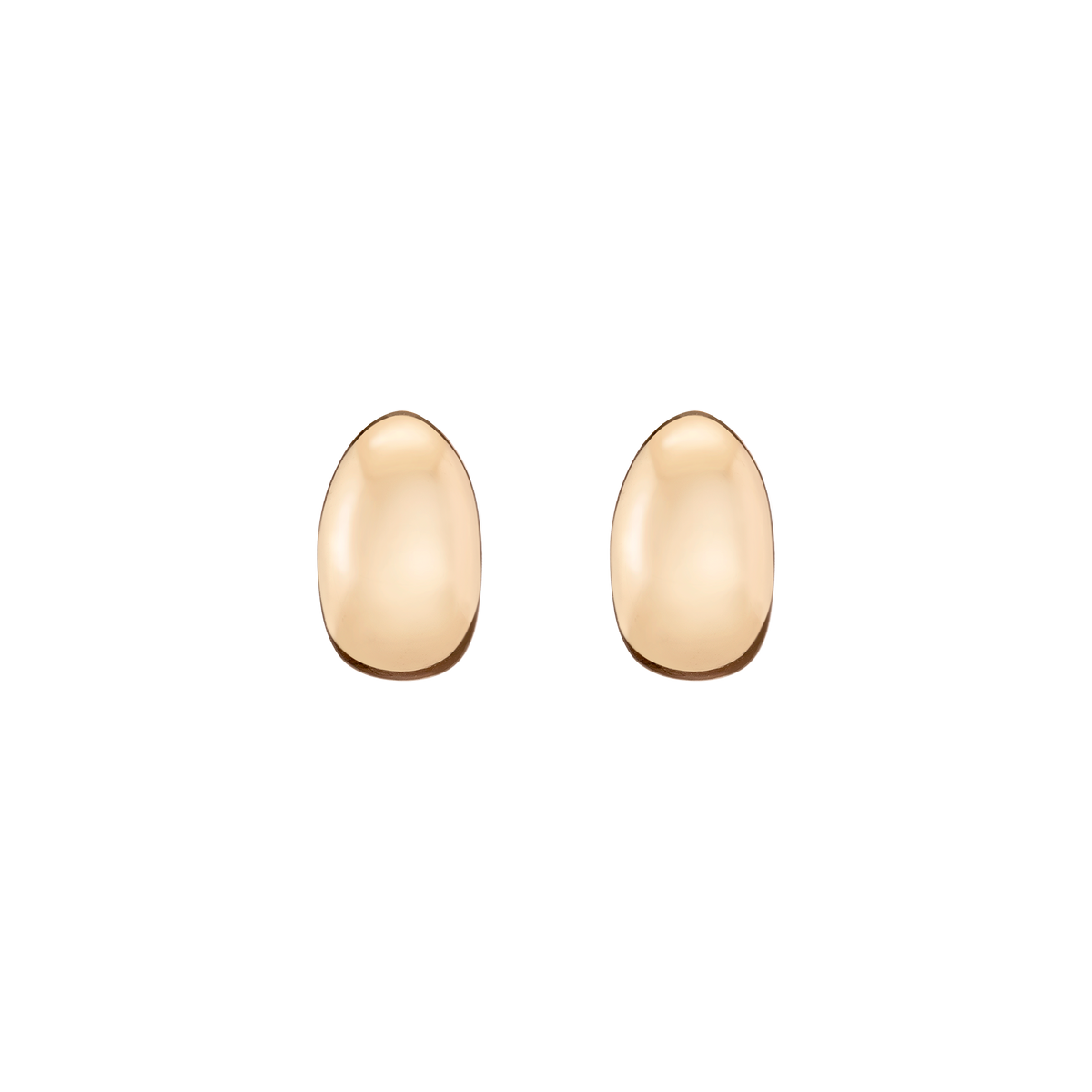 Dome Earrings Vermeil Yellow Gold Pair First