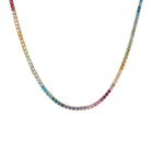 Ombré Rainbow Tennis Necklace