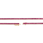 Lab Grown Red Ruby Baguette Tennis Necklace