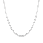 Solid Gold Herringbone Chain Necklace