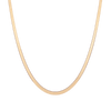 Solid Gold Herringbone Chain Necklace 14k Yellow Gold 4mm First