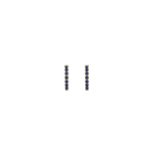 Lab Grown Blue Sapphire Huggie Earrings
