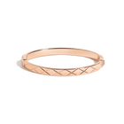 Quilted Gold Hinged Bracelet