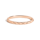 Quilted Gold Hinged Bracelet