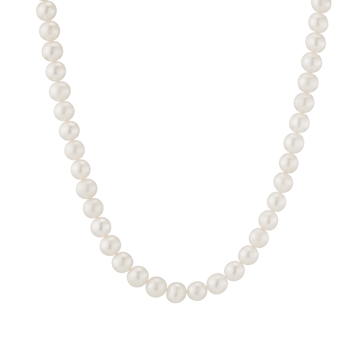 Classic Pearl Necklace 14k 18k Yellow Gold Rose Gold White Gold 16.5in 18in 8mm First