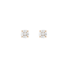 Round Diamond Illusion Studs 14k 18k Yellow Gold Single Pair Large First