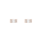 Baguette Lab Grown Diamond Illusion Studs