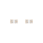 Baguette Lab Grown Diamond Illusion Studs