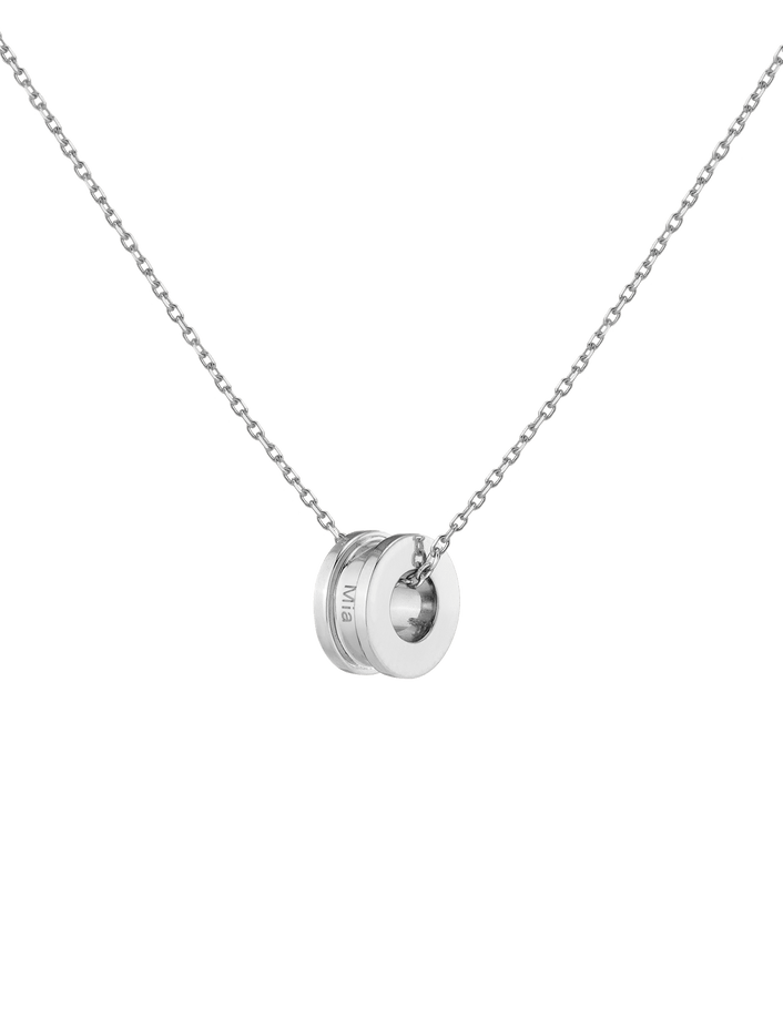 Column Pendant Necklace Vermeil 14k 18k White Gold First