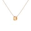 Column Pendant Necklace Vermeil 14k 18k Yellow Gold First