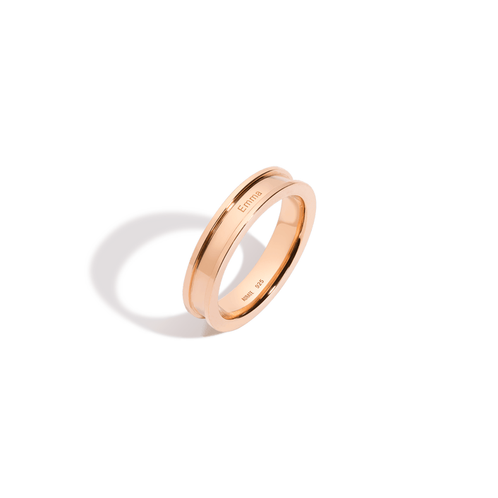 Mini Column Ring Vermeil 14k 18k Rose Gold First