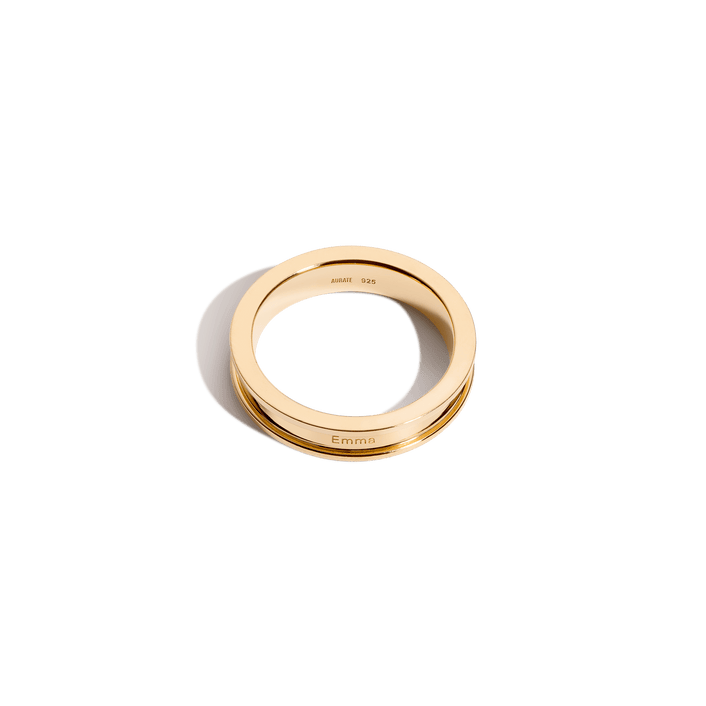 Mini Column Ring Vermeil 14k 18k Yellow Gold