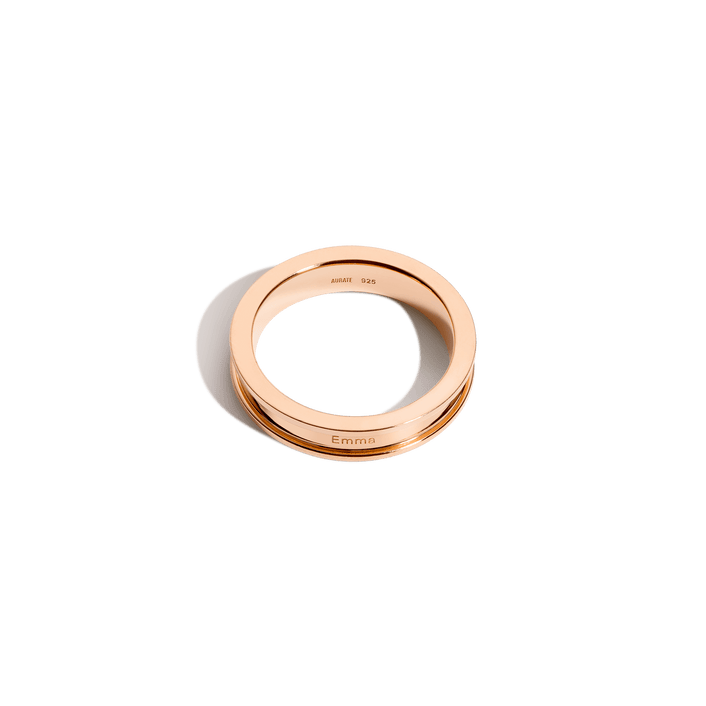 Mini Column Ring Vermeil 14k 18k Rose Gold