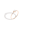 Heart White Sapphire Ring 14k Rose Gold First