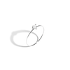 Heart White Sapphire Ring 14k White Gold First