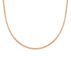 Omega Chain Necklace Vermeil Rose Gold 4mm First