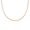 Omega Chain Necklace Vermeil Yellow Gold 4mm First