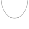 Omega Chain Necklace Vermeil White Gold 6mm First