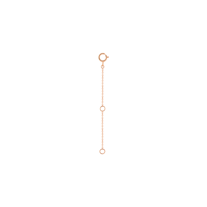 Chain Extender Vermeil 14k 18k Rose Gold 2in