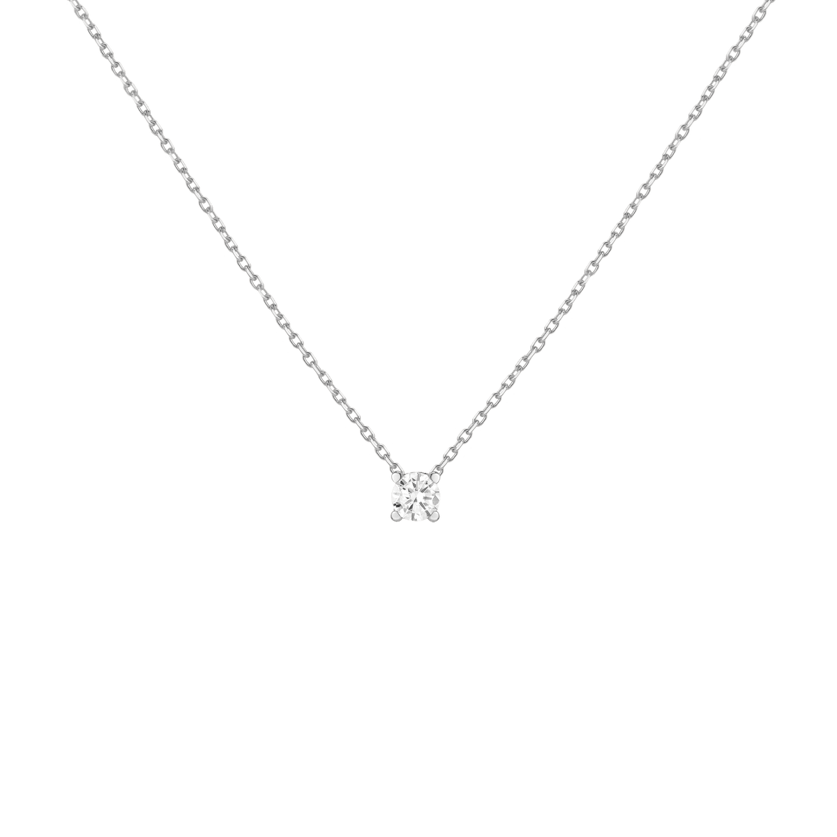 Diamond Solitaire Necklace