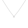 Diamond Solitaire Necklace 14k White Gold 0.50ct Lab-grown Natural First