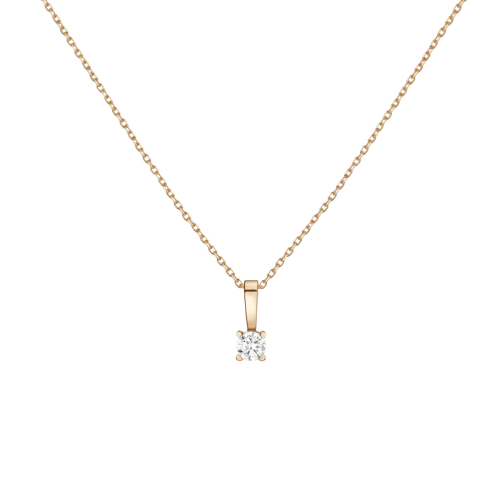 Diamond Solitaire Pendant 14k Yellow Gold 0.50ct Lab-grown Natural First