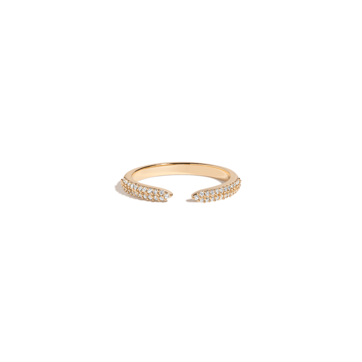 Diamond Claw Ring 14k 18k Yellow Gold